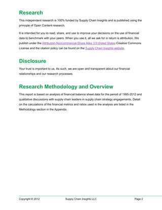 Research
This independent research is 100% funded by Supply Chain Insights and is published using the
principle of Open Co...