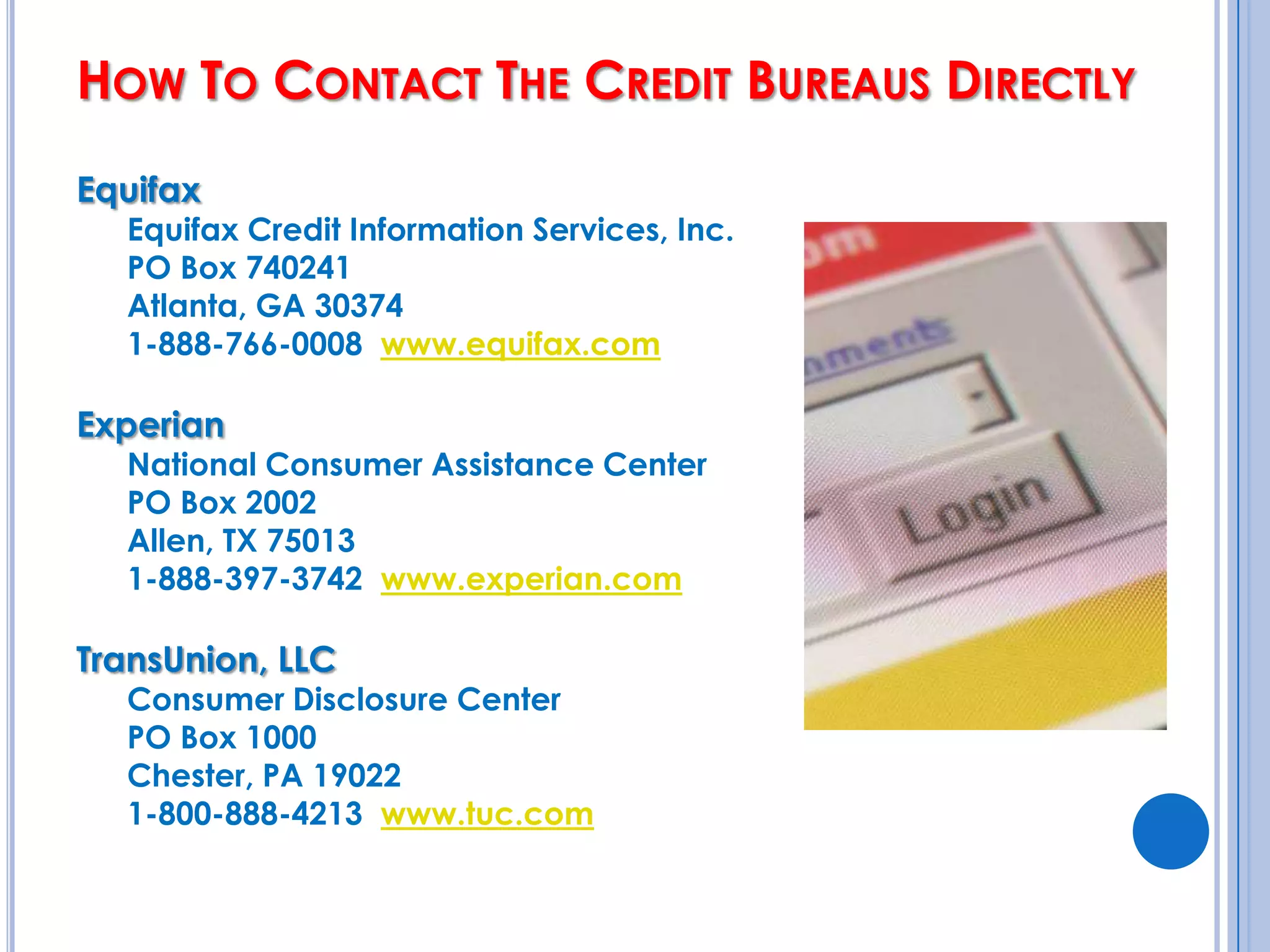How Can I Get My Credit Score?You can purchase your credit score when you order your free credit report  You can receive free credit reports annually by logging onto to www.annualcreditreport.comor by calling 877-322-8228It’s an excellent idea to check your credit report and find out what your score is at least 3 months before you make a major purchase like a car or home  to give yourself time to correct any mistakes or problems 