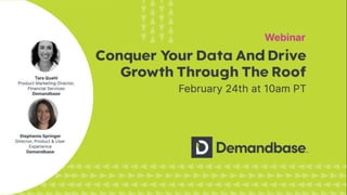 1
Copyright © 2022
Demandbase
Conquer Your Data And Drive Growth Through The Roof
Conquer Your
Data & Drive
Growth Through
The Roof
 