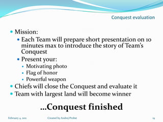 Conquest Of Paradise Teambuilding Game