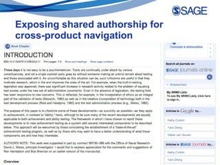 Exposing shared authorship for cross-product navigation 