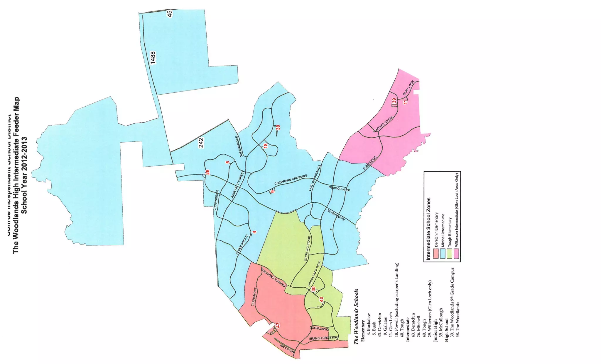 Conroe ISD Feeder Schools The Woodlands