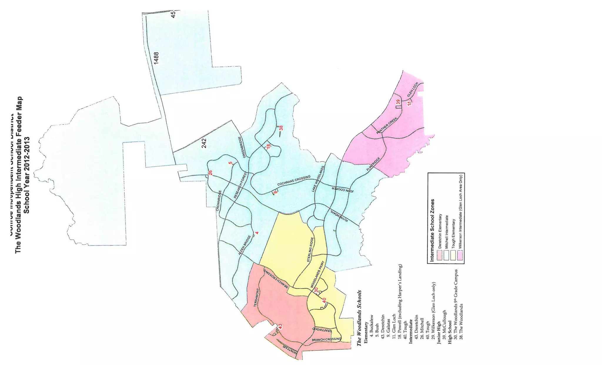Conroe ISD Feeder Schools The Woodlands