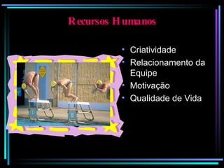 Recursos Humanos Criatividade Relacionamento da Equipe Motivação Qualidade de Vida 