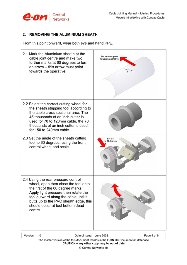 Consac Cable LV Cable Jointers & Jointing Procedures