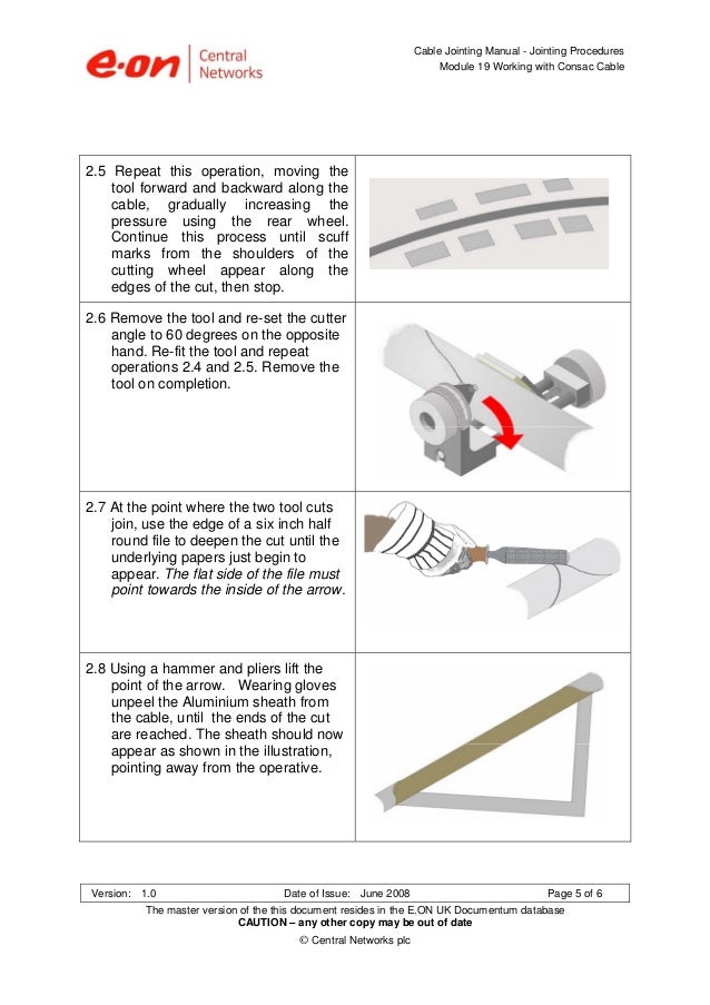 Consac Cable LV Cable Jointers & Jointing Procedures