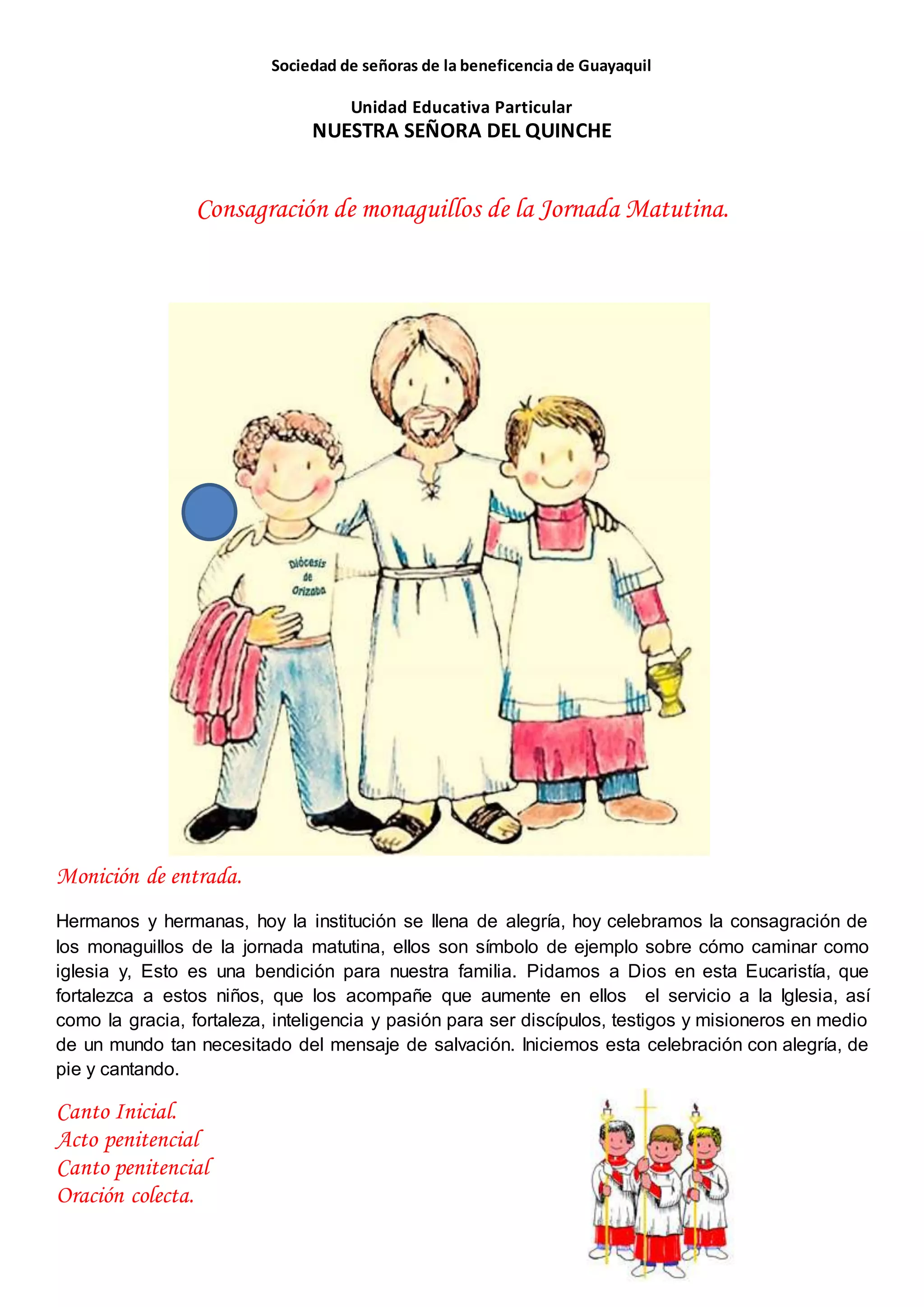 Consagracion De Monaguillos Docx