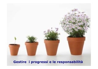 Gestire i progressi e le responsabilità
 