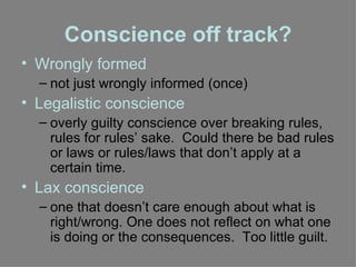 Conscience Consequences Conscience | PPT
