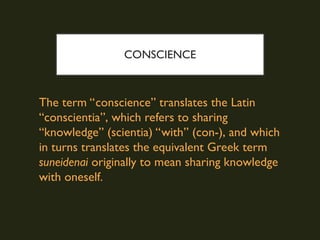 Presentation on the topic about conscience in my ethics class | PPT