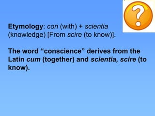 CONSCIENCE | PPTX
