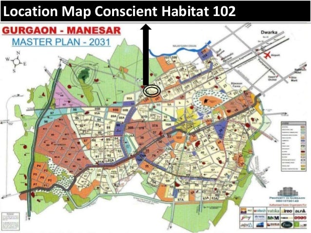 location map of Conscient Habitat 102 Sector 102 Dwarka Expressway Gurgaon