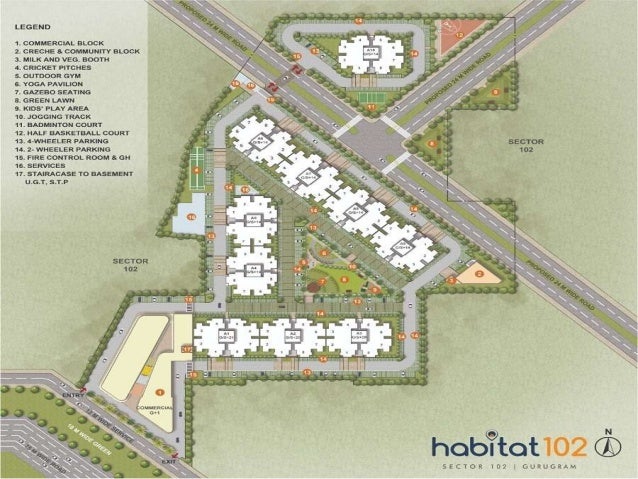 site plan of Conscient Habitat 102 Sector 102 Dwarka Expressway Gurgaon 