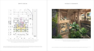 SERVICE CORE (B2)
The Service Ramp is directly connected to the lower basement with loading/unloading docks for each tower.
These service entrances from the loading dock connect to the service lobby and the service elevator.
There is a garbage chute on each floor with collection room in lower basement.
NATURALLY LIT BASEMENTS
Enjoy the unique and uplifting basement parking experience with beautifully landscaped, triple height light wells
that enhance the aesthetics, natural light and ventilation.
This does not constitute a legal offer. All areas and dimensions are tentative and subject to change till the final completion of the Project as permissible under applicable laws. This brochure contains artistic impressions and no warranty is expressly or
impliedly given that the completed development of the Project will comply in any degree with such artist's impression as depicted. All layouts, plans, specifications, dimensions, designs, measurements and locations are indicative, not to scale and are
subject to change as may be decided by the Developer or the competent authority. For further details, please refer the Agreement for Sale. Soft furnishings, cupboards, furniture and gadgets, etc. are not part of the offering and are only indicative in
nature and are only for the purpose of illustrating/indicating a conceived layout and do not form part of the standard specification/amenities/services to be provided.
This brochure contains artistic impressions and no warranty is expressly or impliedly given that the completed development of the Project will comply in any degree with such artist's impression as depicted. Soft furnishings, cupboards, furniture and
gadgets, etc. are not part of the offering and are only indicative in nature and are only for the purpose of illustrating/indicating a conceived layout and do not form part of the standard specification/amenities/services to be provided.
 