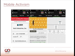 #WeFirst13
@SimonMainwaring
Mobile Activism
 