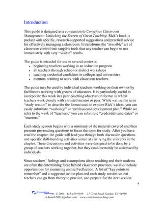 Conscious classroom management PDF