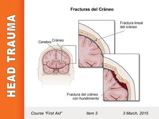 Course “First Aid” Item 3 3 March, 2015
 