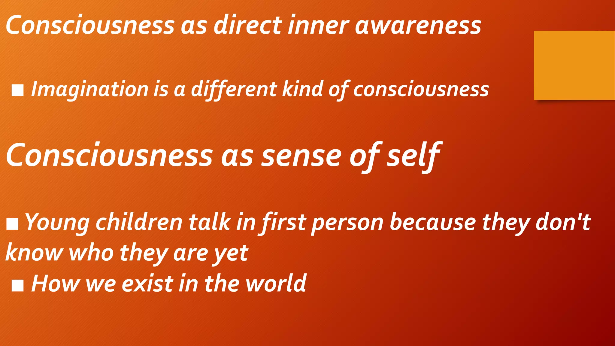 Consciousness In Psychology | PPTX