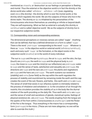 Divinity Subject Consciousness, our physical existence, and the related Vedic-Sanskrit ...