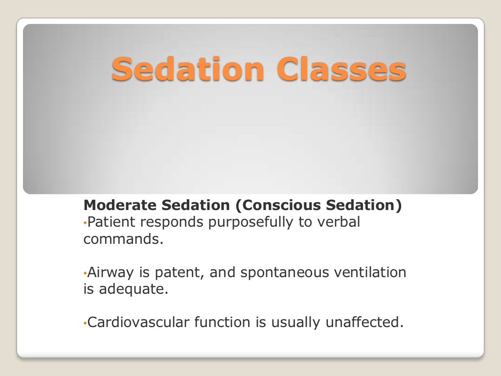 Conscious Sedation