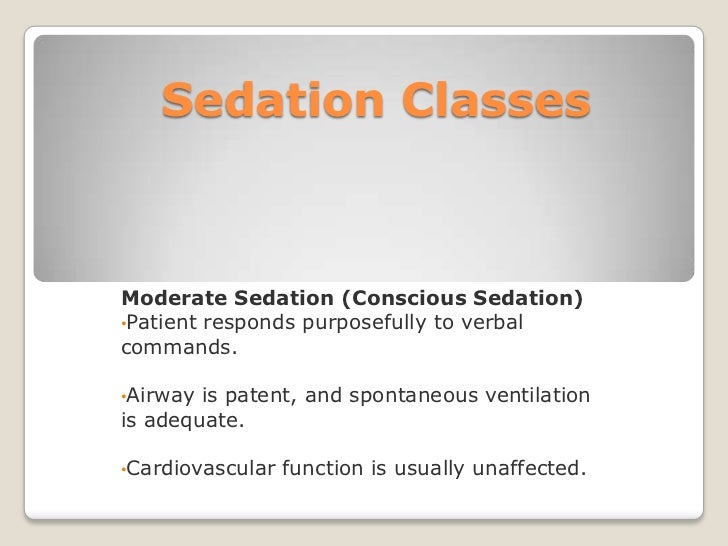 Conscious Sedation