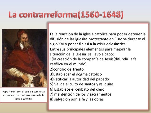 Consecuencia de la reforma protestante 03 de julio