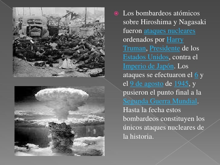 Consecuencias de la bomba atomica