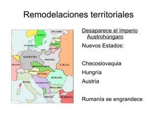 3. CONSECUENCIAS IDEOLÓGICAS Consecuencias de la I GM 
