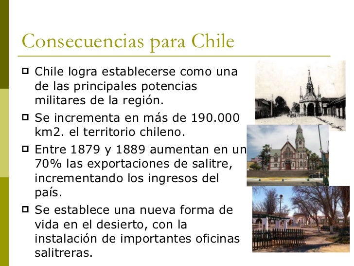 Resultado de imagen para consecuencias de la guerra CON CHILE