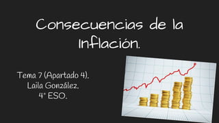 Consecuencias de la
Inflación.
Tema 7 (Apartado 4).
Laila González.
4º ESO.
 