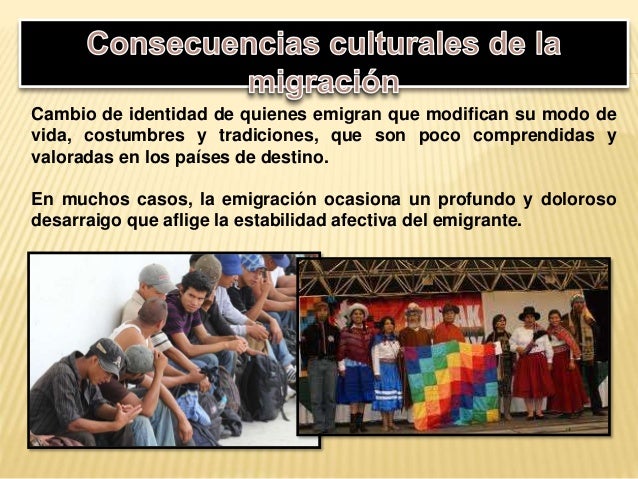Consecuencias de la migración