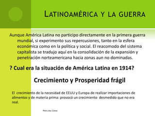 Consecuencias de la primera guerra mundial | PPTX