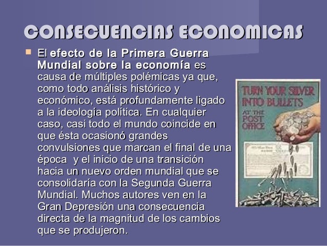 Consecuencias Primera Guerra Mundial