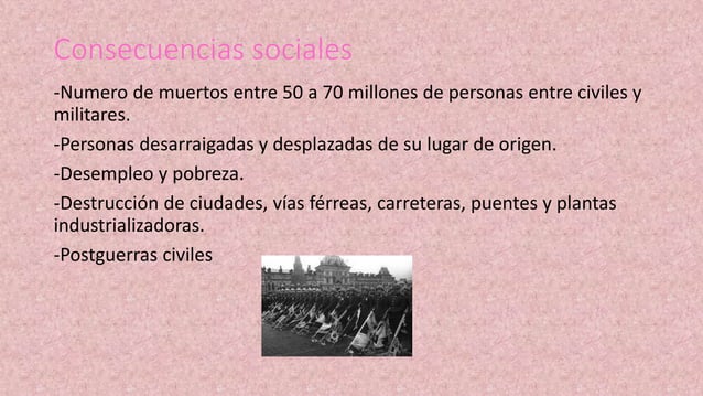 La Segunda Guerra Mundial Consecuencias Sociales es.slideshare.net