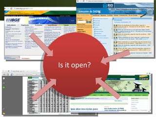 Is it open?




Maria Luiza (UFRJ) e Giancarlo (UFES)
 