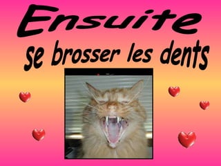 Ensuite se brosser les dents 