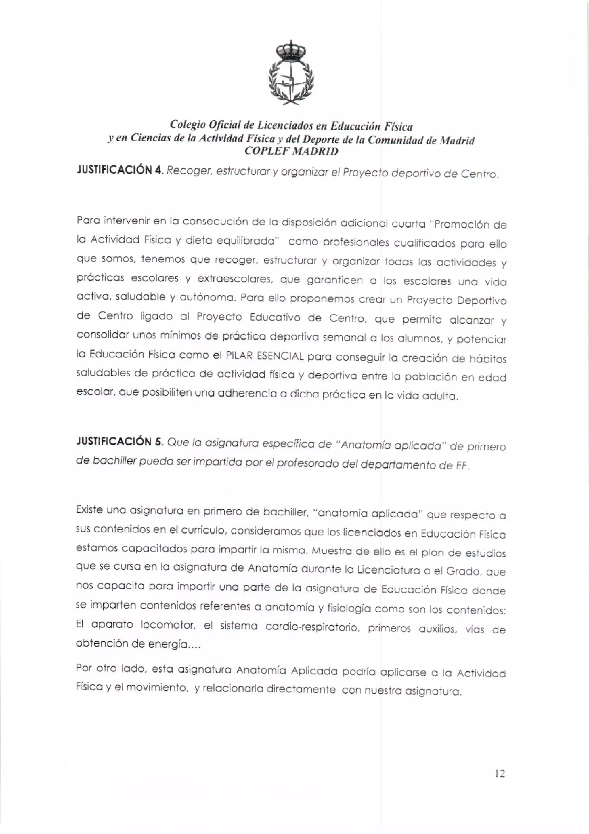 Carta dirigida a la Consejera de Educación (Doña Lucía Figar de LaCalle)