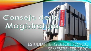 ESTUDIANTE: GERZON SONCO
SEMESTRE: TERCERO
 