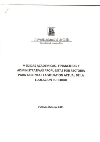 medidas academicas, financieras consejo académico octubre 2011