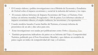 Consejo mundial de turismo y viajes PPT