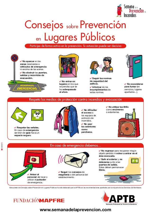 Poster sobre prevención en lugares públicos