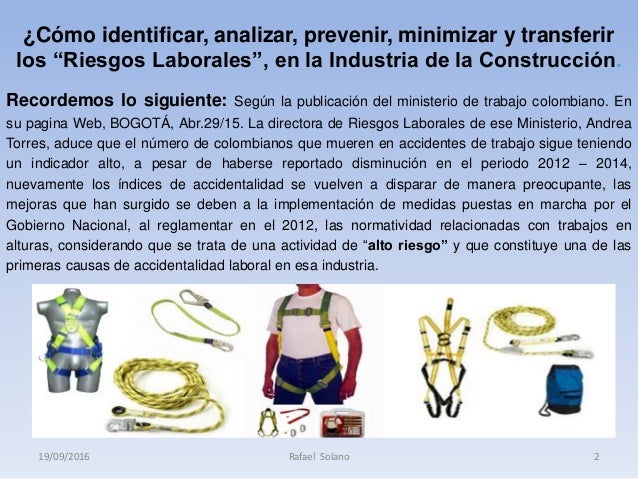 Resultado de imagen para prevenciÃ³n de riesgo laboral