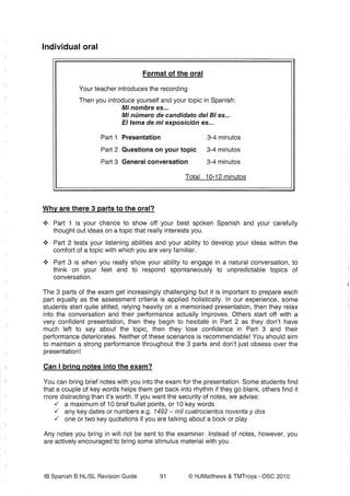 Consejos oral individual bueno completo