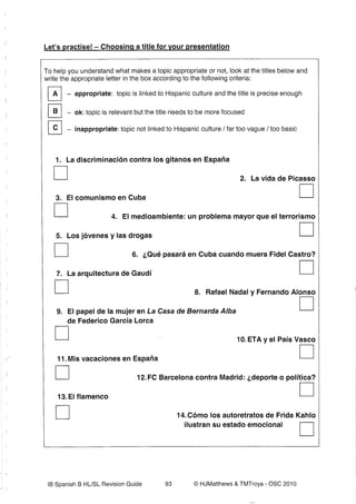 Consejos oral individual bueno completo