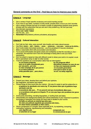 Consejos oral individual bueno completo