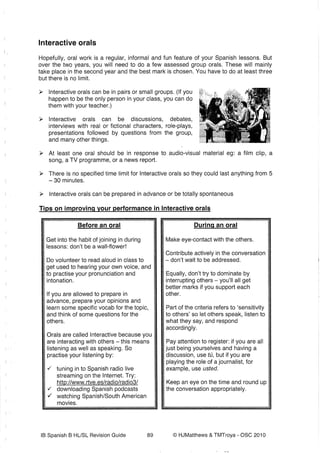 Consejos oral individual bueno completo