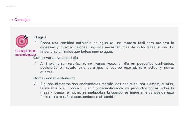 Consejos para adelgazar Consejos para adelgazar