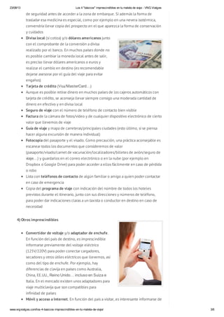 CONSEJOS Y RECOMENDACIONES DE VIAJE - LOS 4 BÁSICOS IMPRESCINDIBLES E…