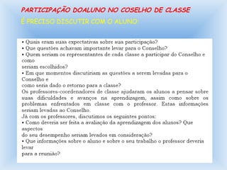 CONSELHO DE CLASSE - Prof. Noe Assunção