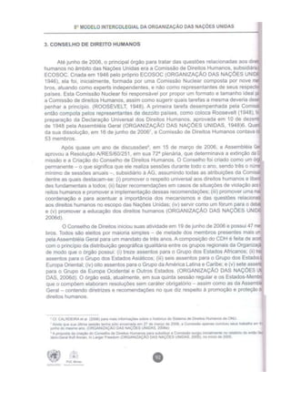 Implementação Efetiva dos Instrumentos Internacionais de Proteção aos Direitos Humanos (CDH)